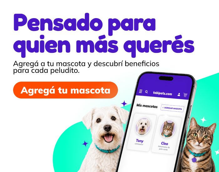 Agregá tu mascota y descubrí beneficios
